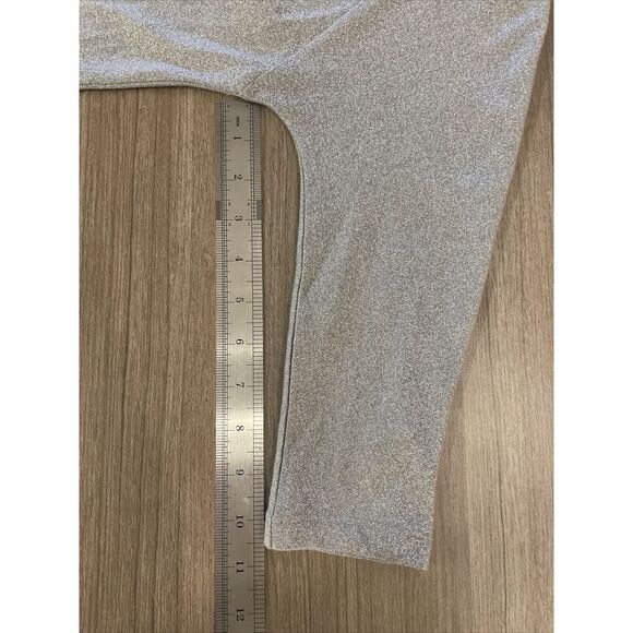 Max‎ Mara Leisure Silver 3/4 Sleeve Max Mara Leisure Top Size Small - Picture 10 of 10